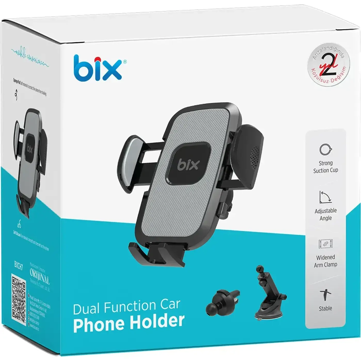 BXCH7 Uzayabilen ve Ayarlanabilir Cam Telefon Tutucu — görsel 5