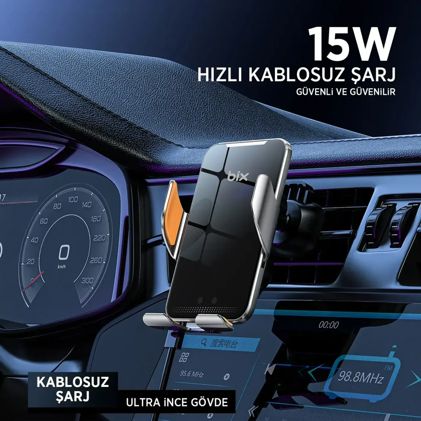 BXCH9 MagSafe 15W Kablosuz Hızlı Şarj Destekli İnce — görsel 2