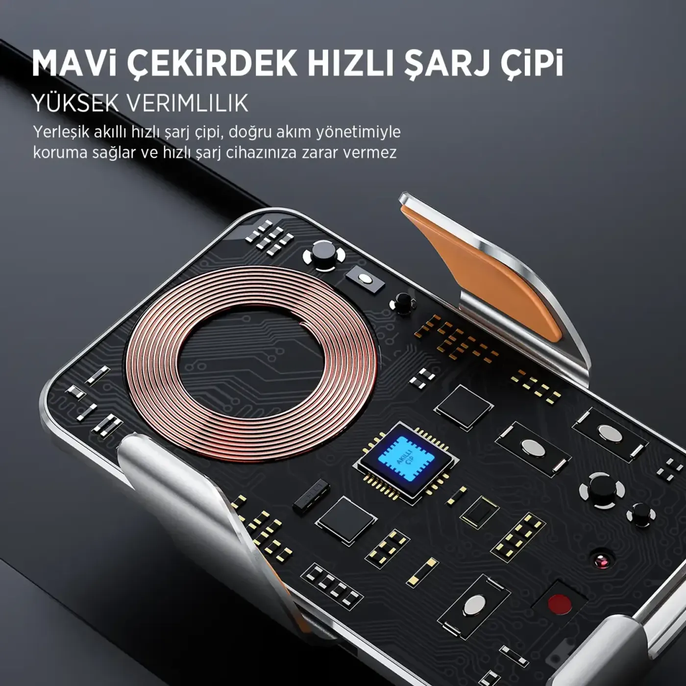 BXCH9 MagSafe 15W Kablosuz Hızlı Şarj Destekli İnce — görsel 3