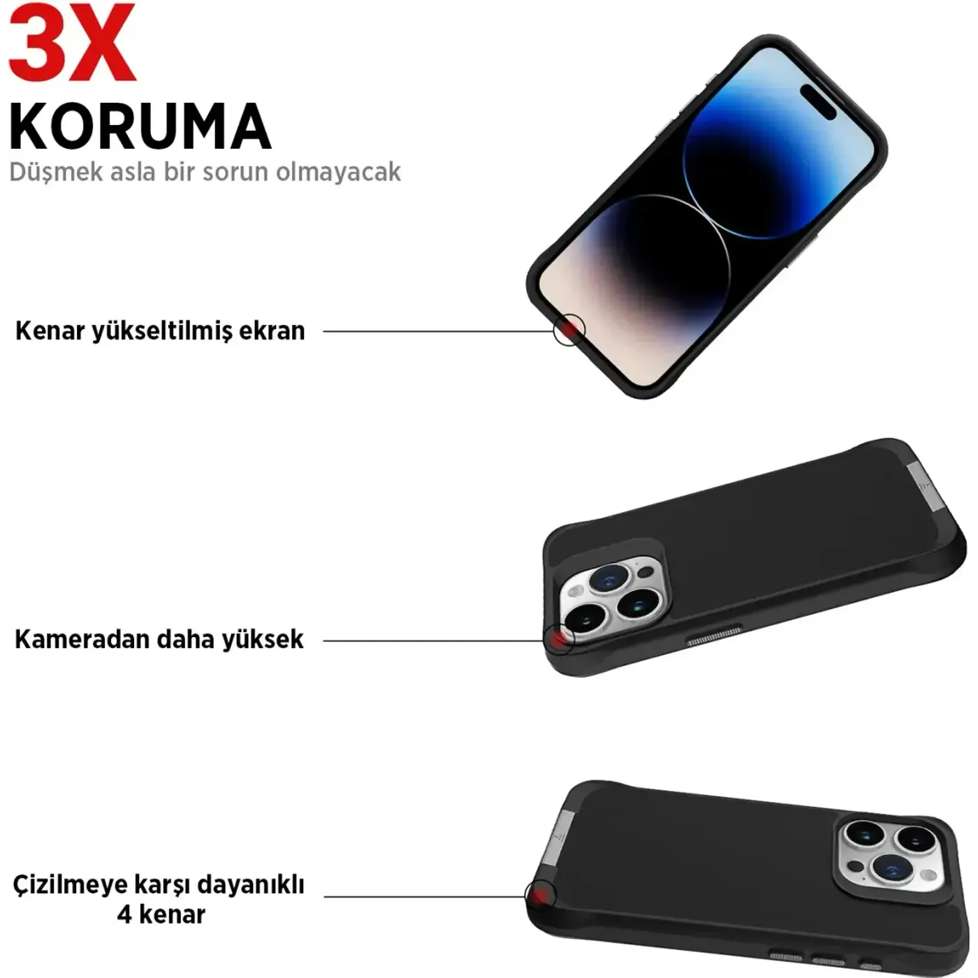 Bix Vortex MagSafe Telefon Kılıfı – Mikro Fiber İç — görsel 4