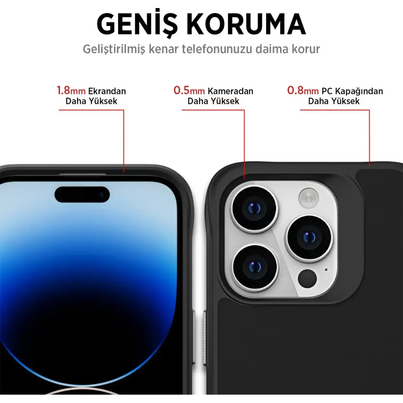 Bix Vortex MagSafe Telefon Kılıfı – Mikro Fiber İç — görsel 5