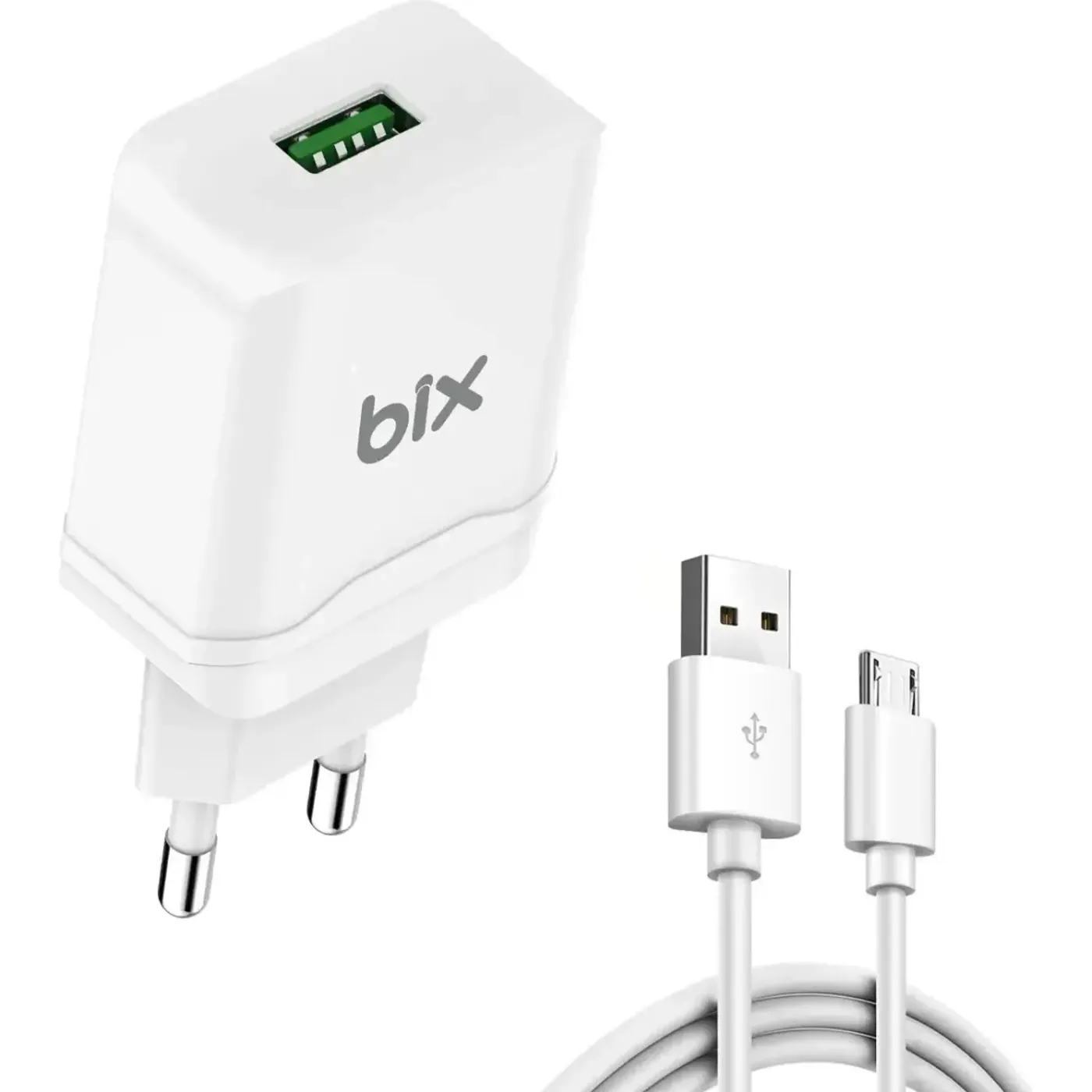 BXQC18M 18W QC 3.0 Hızlı Şarj Cihazı ve Micro USB Kablo