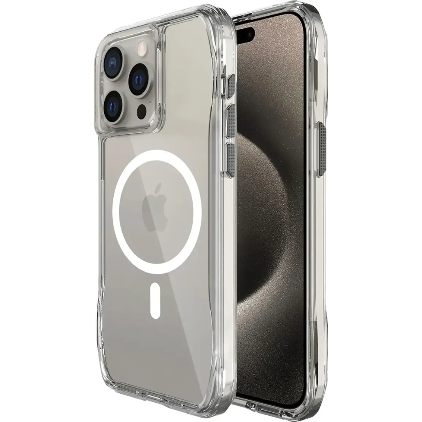 Bix Octagon MagSafe Telefon Kılıfı – Kristal Netlik