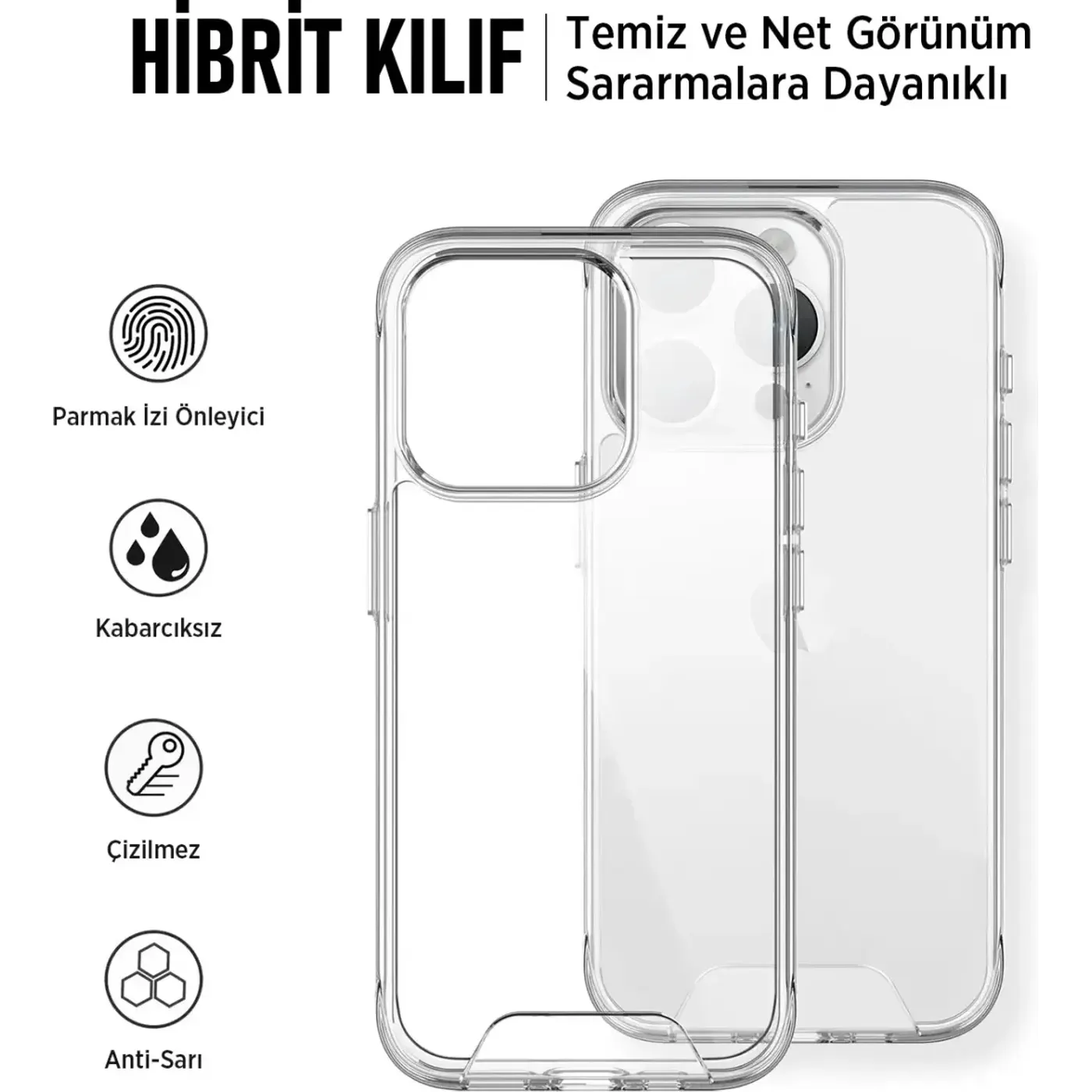 Bix Nebula Aqua Çizilmeye Dayanıklı, Parmak İzi Kılıf — görsel 4