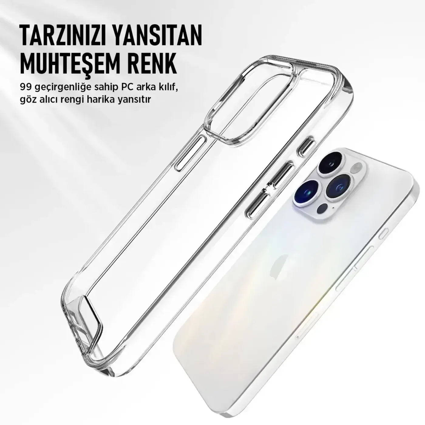 Bix Nebula Aqua Çizilmeye Dayanıklı, Parmak İzi Kılıf — görsel 5