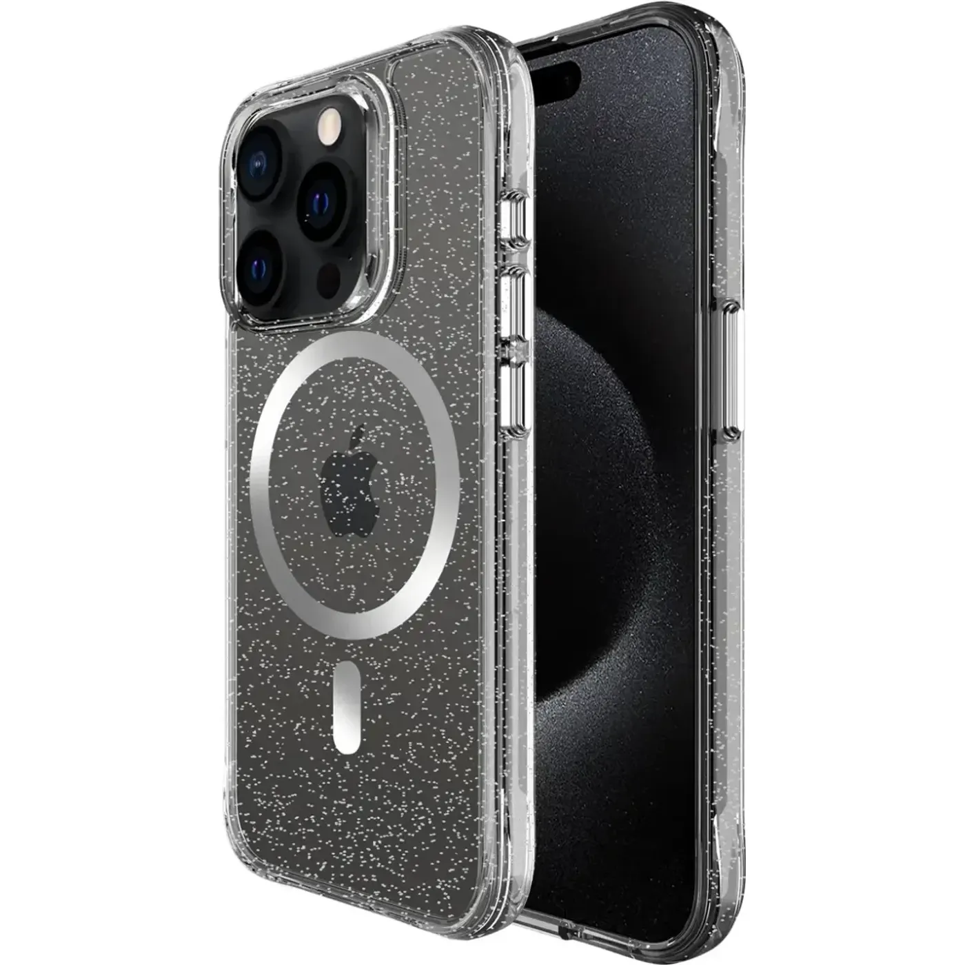 Bix Pure Glitter MagSafe Kılıf – Kamera ve Ekran Çift