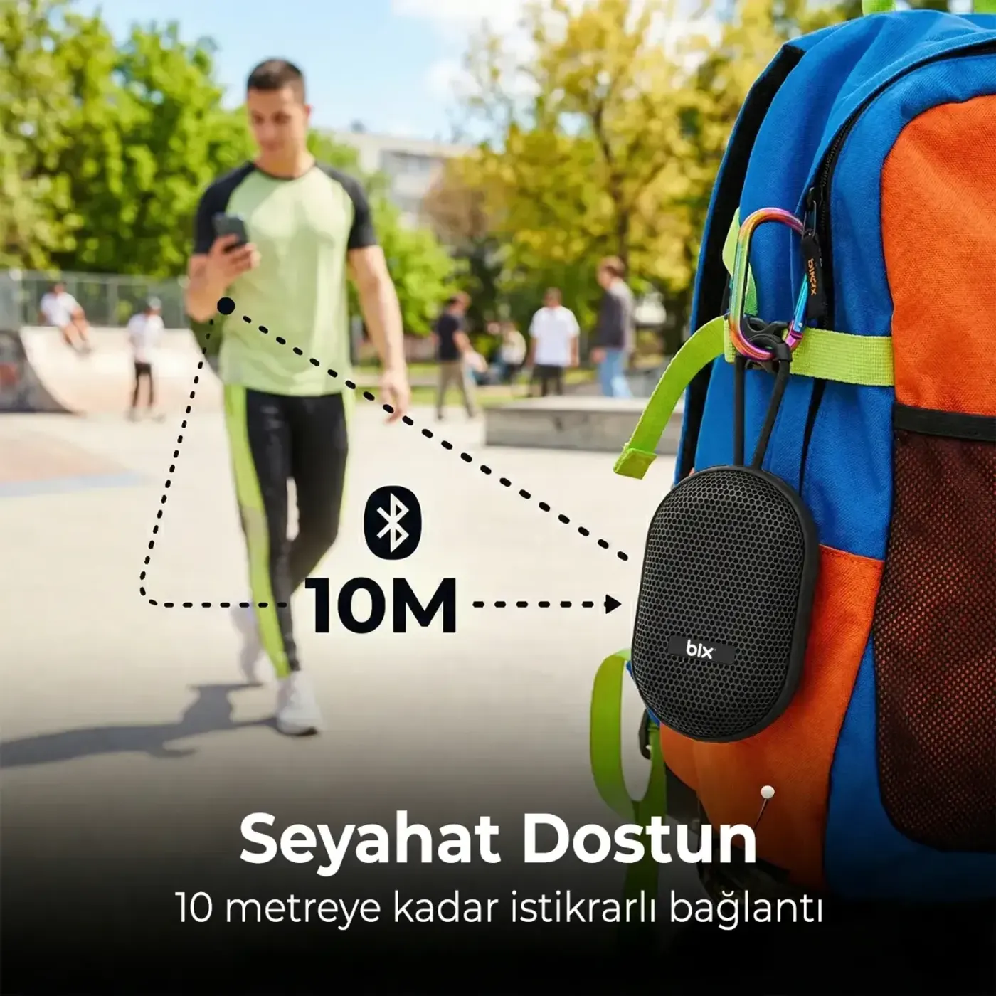 BXWS01 Bluetooth 6.0 IPX4 Suya Dayanıklı 8W Hoparlör — görsel 4