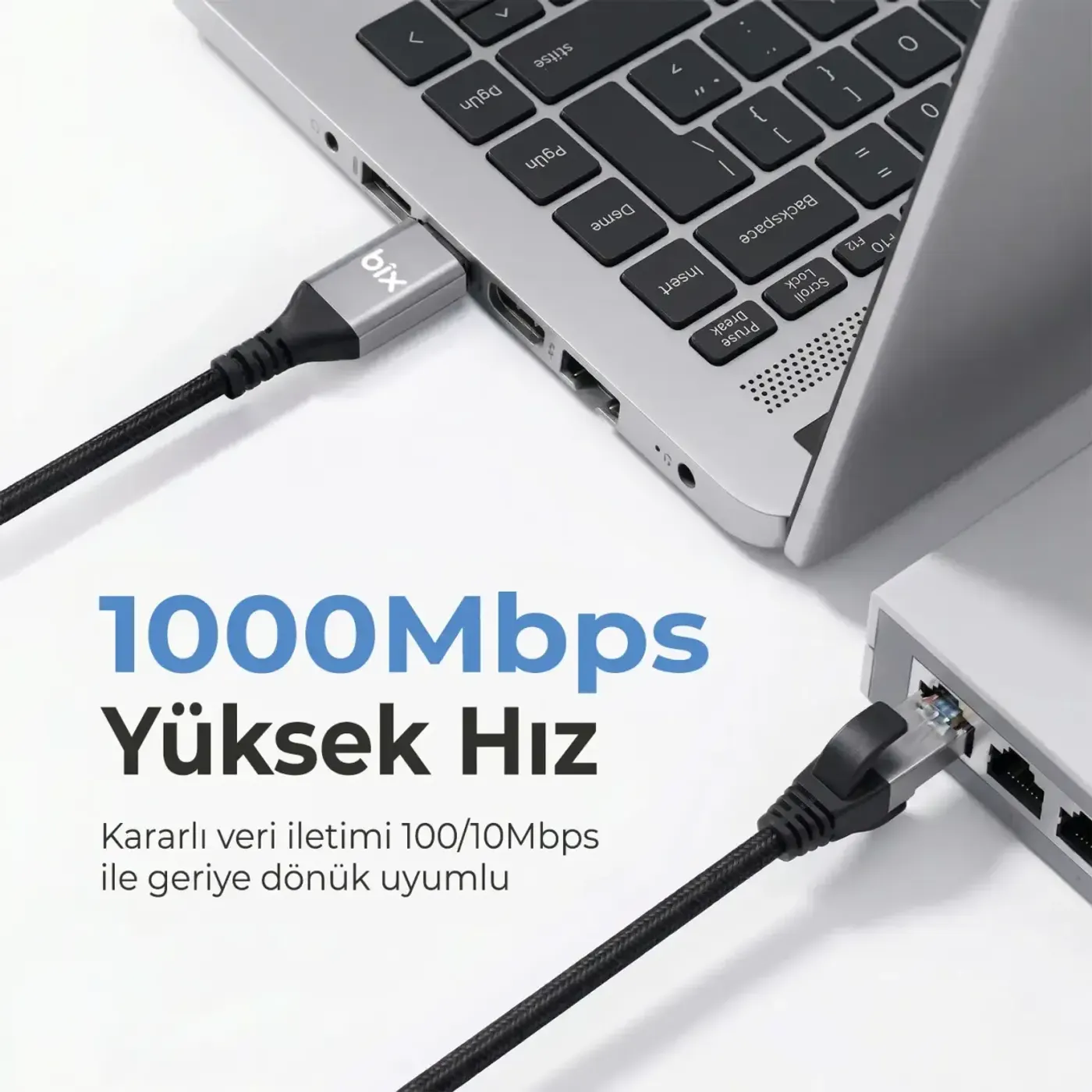 C6C01 USB-C to RJ45 1000Mbps Gigabit Ethernet — görsel 3
