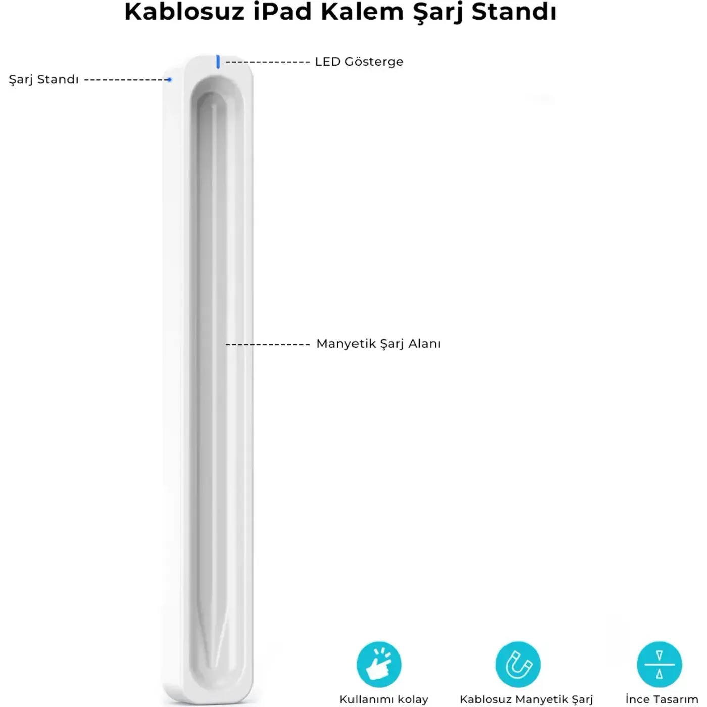 DK01 Bluetooth Stylus Pen SP01 İçin Manyetik Kablosuz — görsel 2