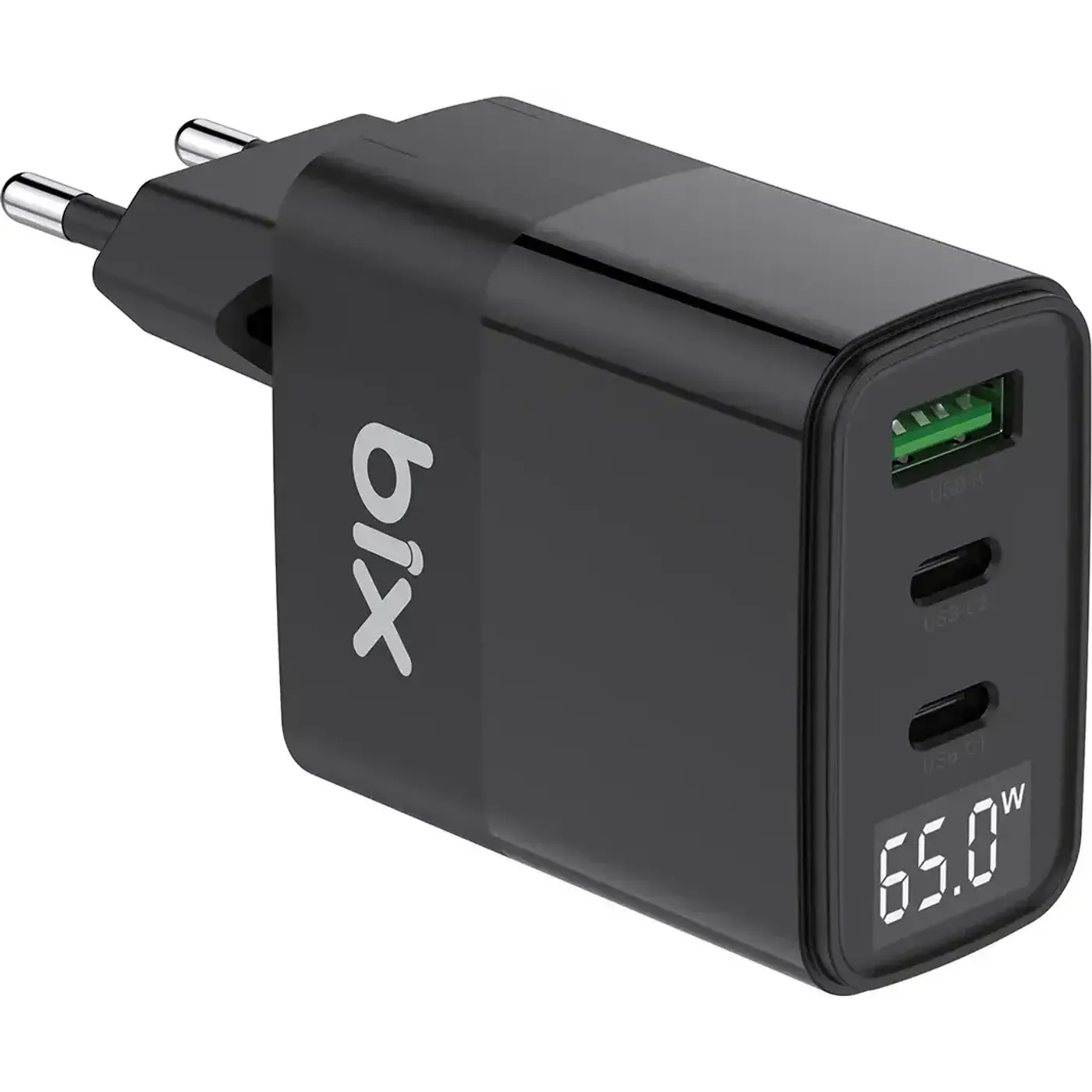 BX65GD GaN 65W PD Led Göstergeli 2*Type-C & 1*USB-A