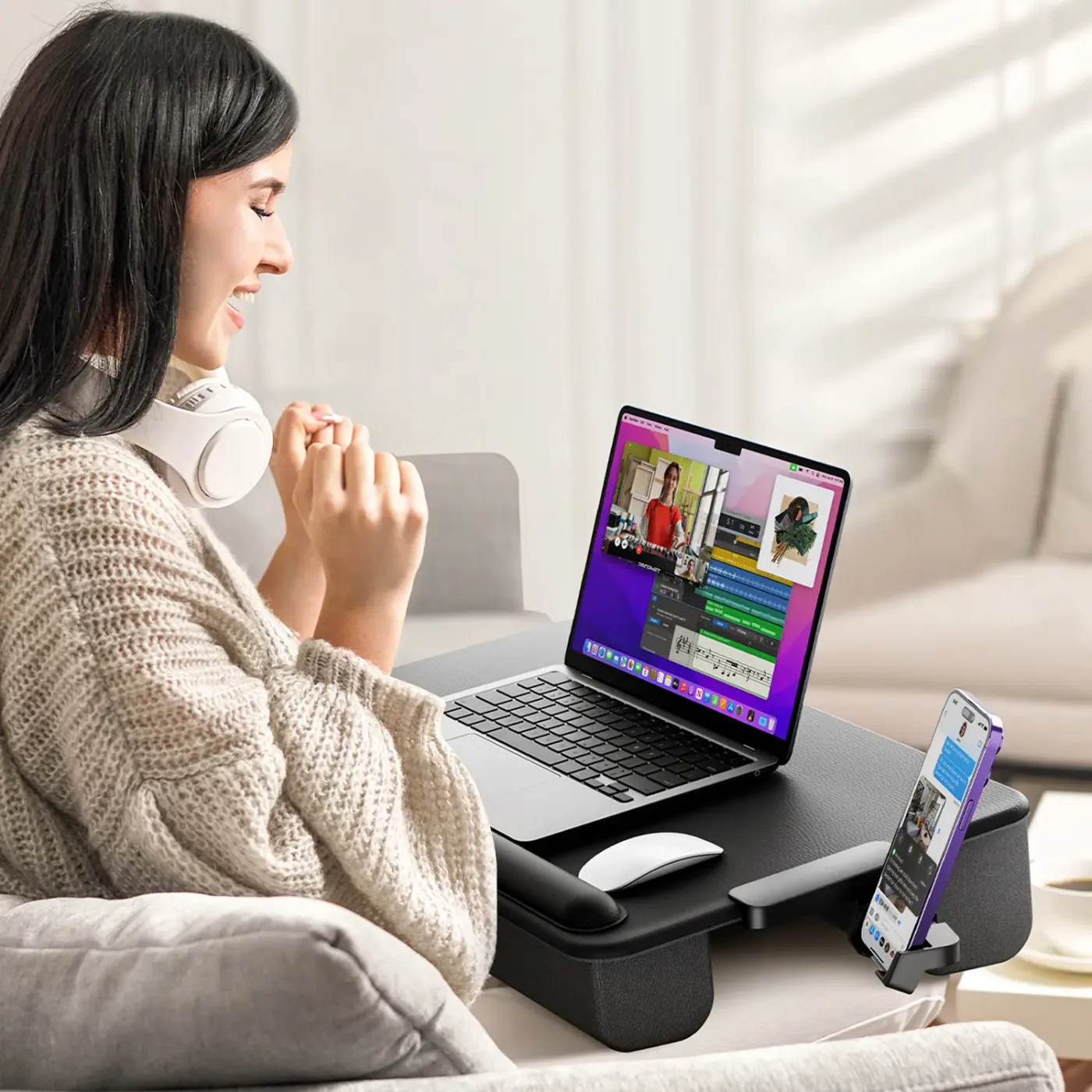 Bix Saiji GX3 Taşınabilir Laptop Standı – Geniş PVC — görsel 5