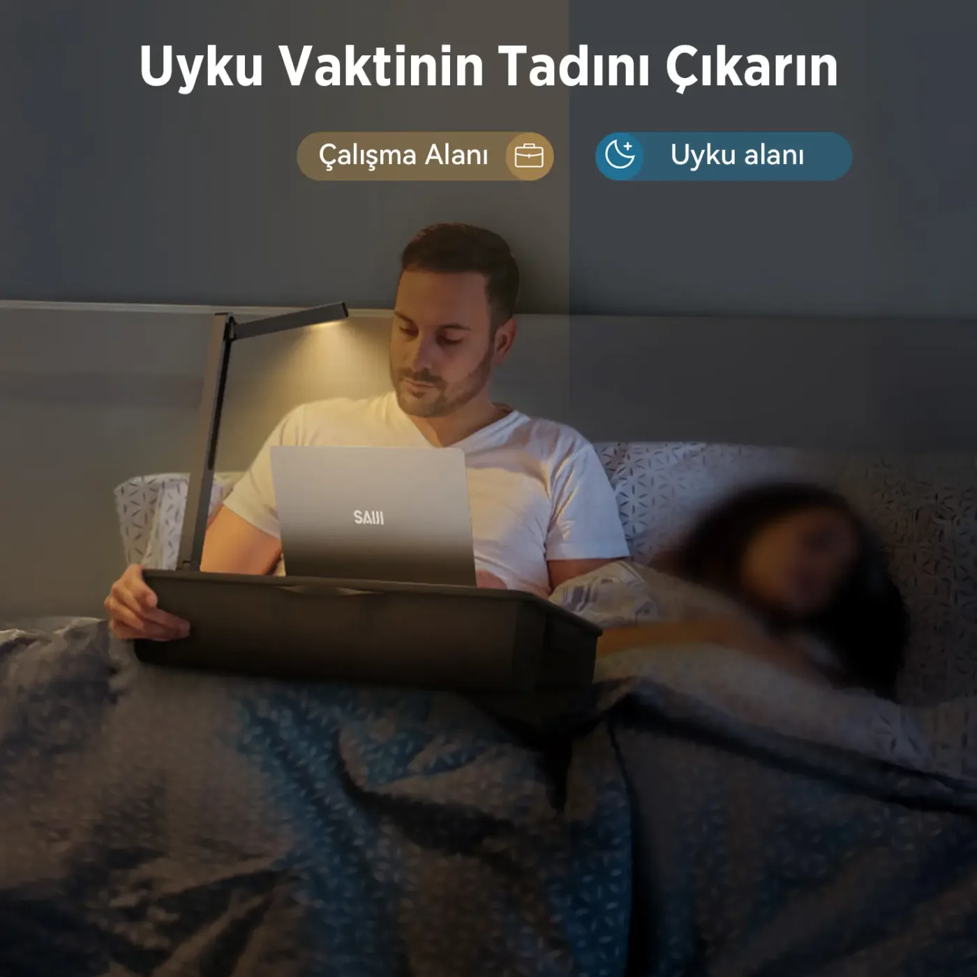 Bix Saiji GX8 LED Işıklı Çok Fonksiyonlu Laptop Standı — görsel 4