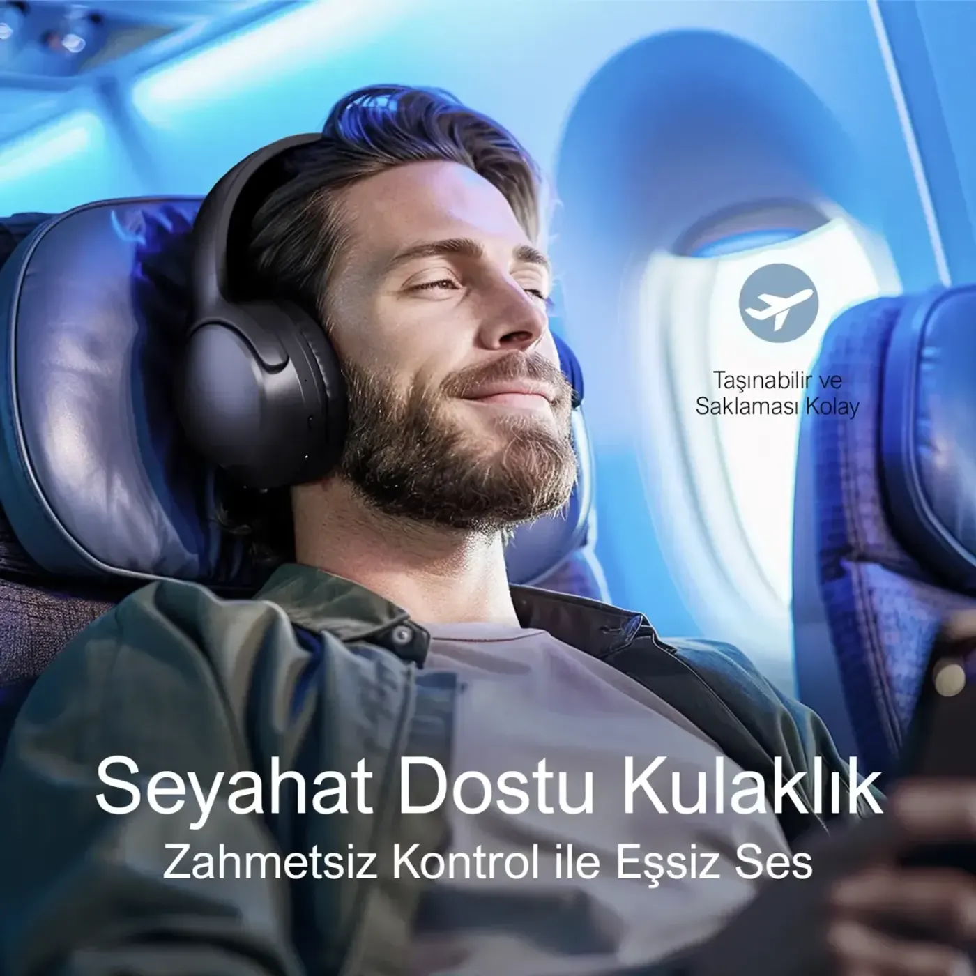 H2 Soundcraft 40mm Sürücülü 14 Saat Kulak Üstü Kulaklık — görsel 5