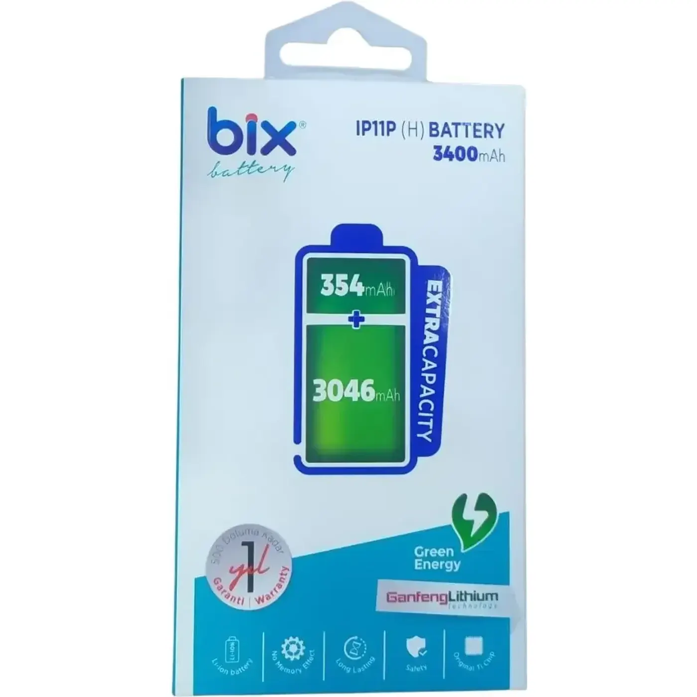 Bix IP11P(H) iPhone 11 Pro için 3400mAh Ekstra Batarya — görsel 2