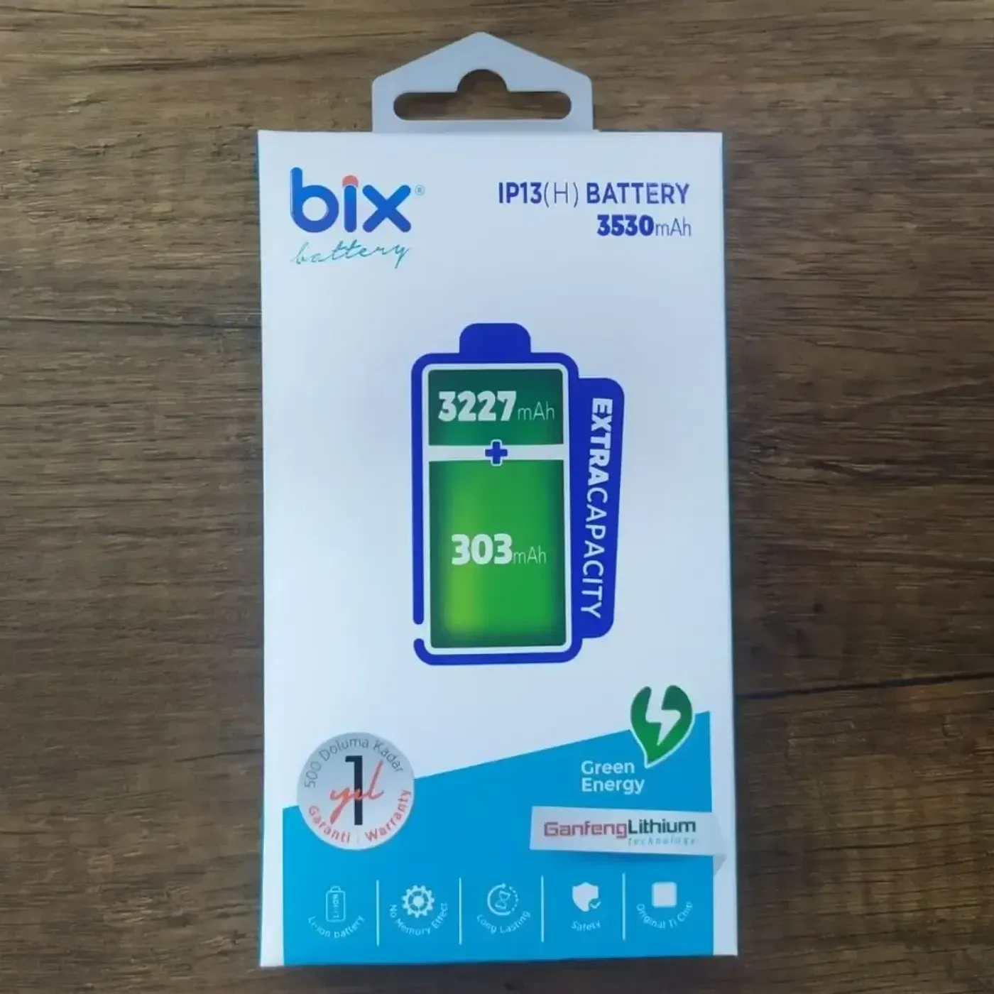 Bix IP13(H) iPhone 13 için 3530mAh Ekstra Batarya — görsel 2