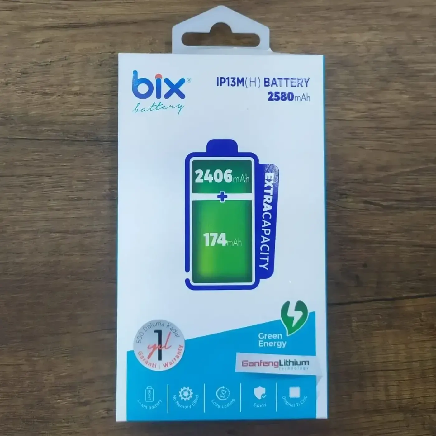 Bix IP13M(H) iPhone 13 Mini için 2580mAh Ekstra Batarya — görsel 2