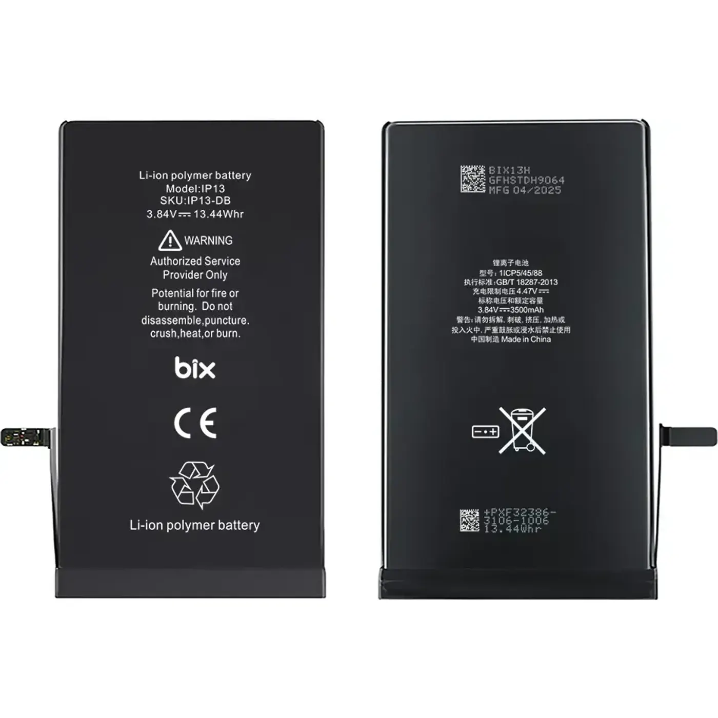 iPhone 13 için 3500mAh Ekstra Kapasiteli Batarya