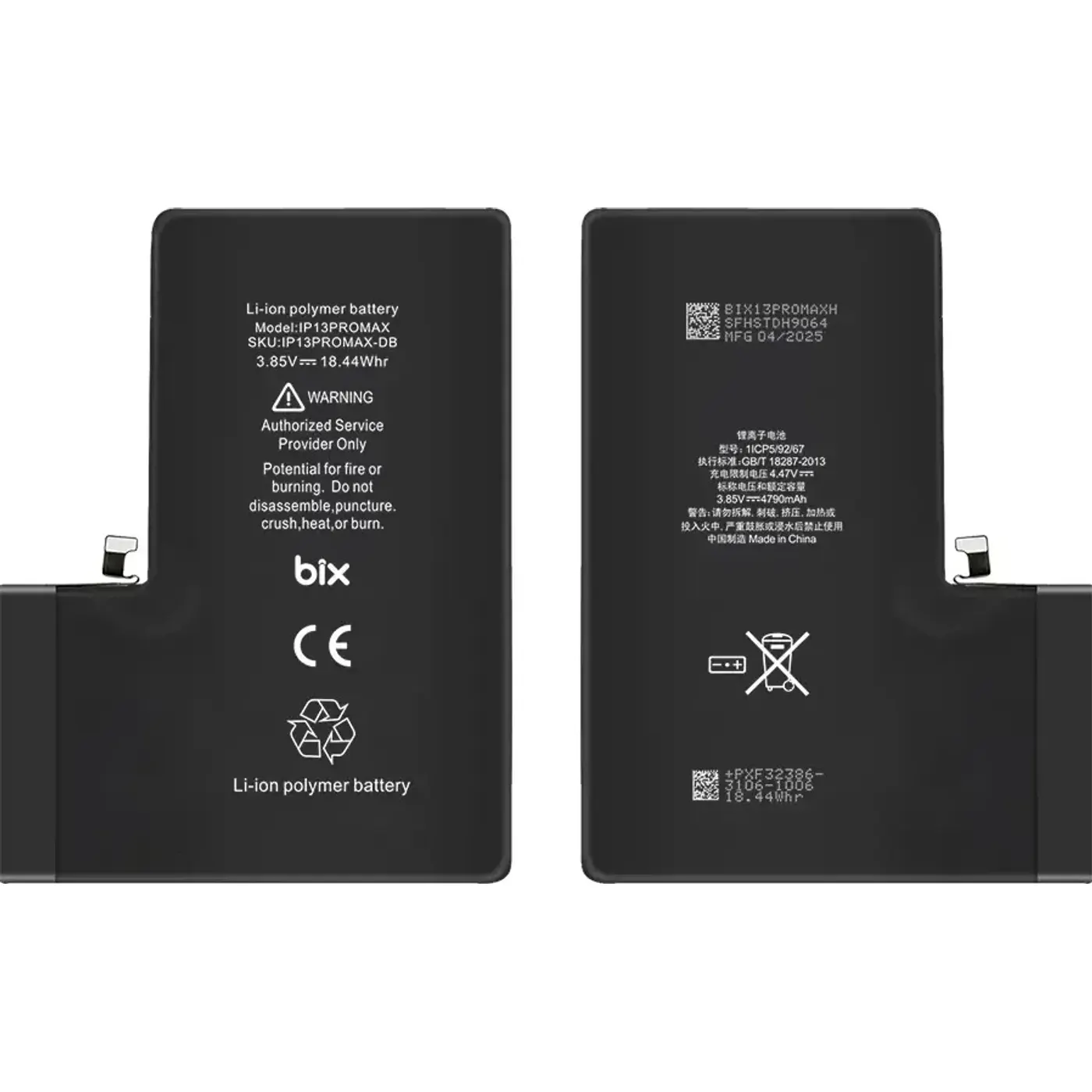 iPhone 13 Pro Max için 4790mAh Ekstra Batarya