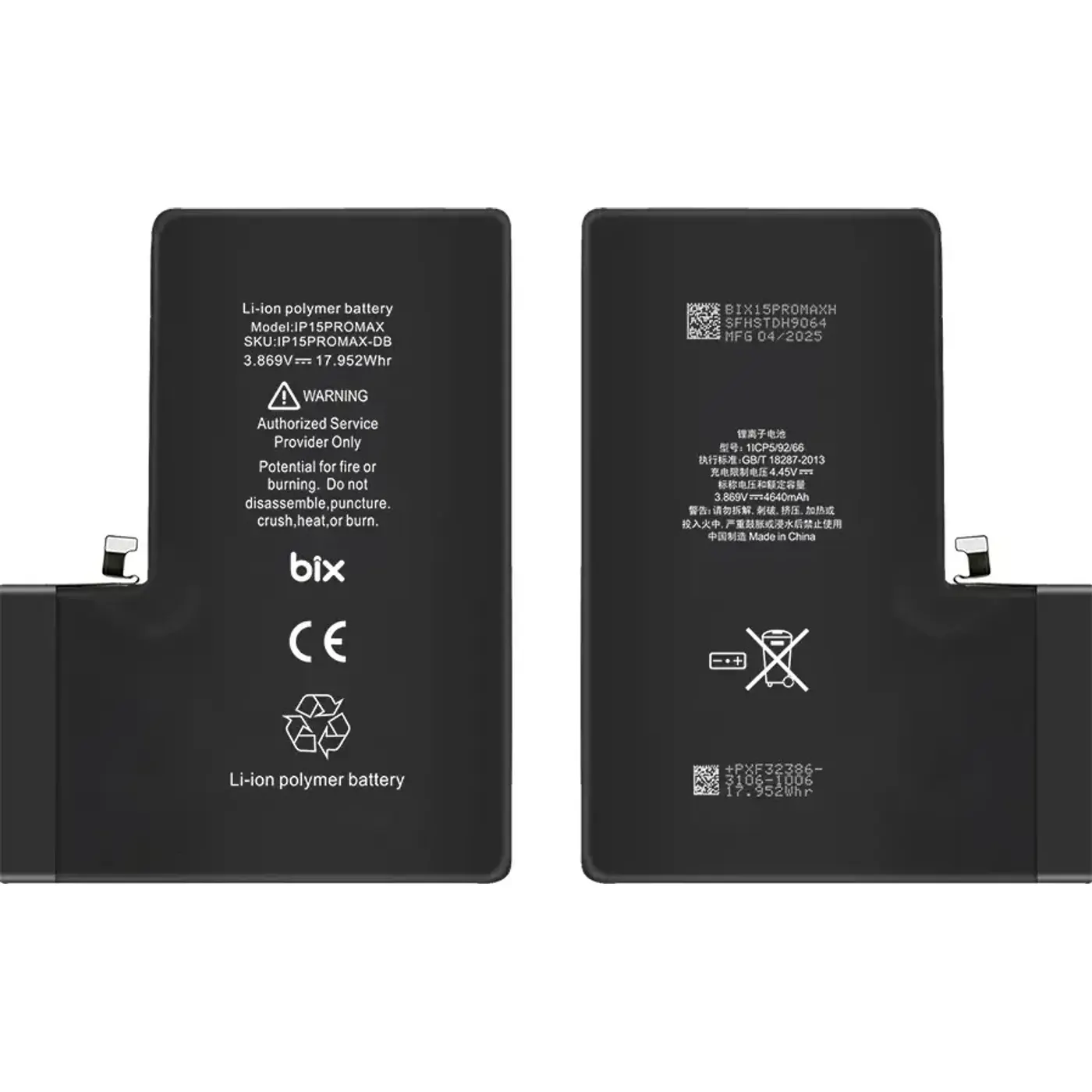 iPhone 14 Pro Max için 4790mAh Ekstra Batarya