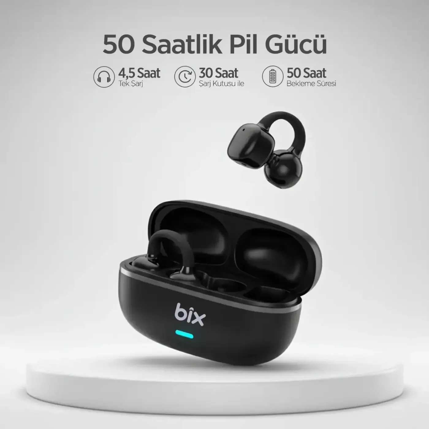 OWS1 Bluetooth 5.4 Hafif Open-Ear Kulak İçi Kulaklık — görsel 4