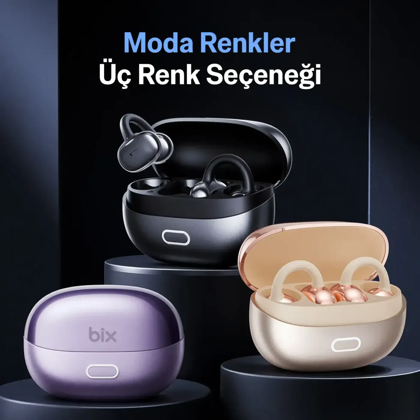 Bix OWS4 Bluetooth 6.0 IPX5 Open-Ear Kulaklık — görsel 6