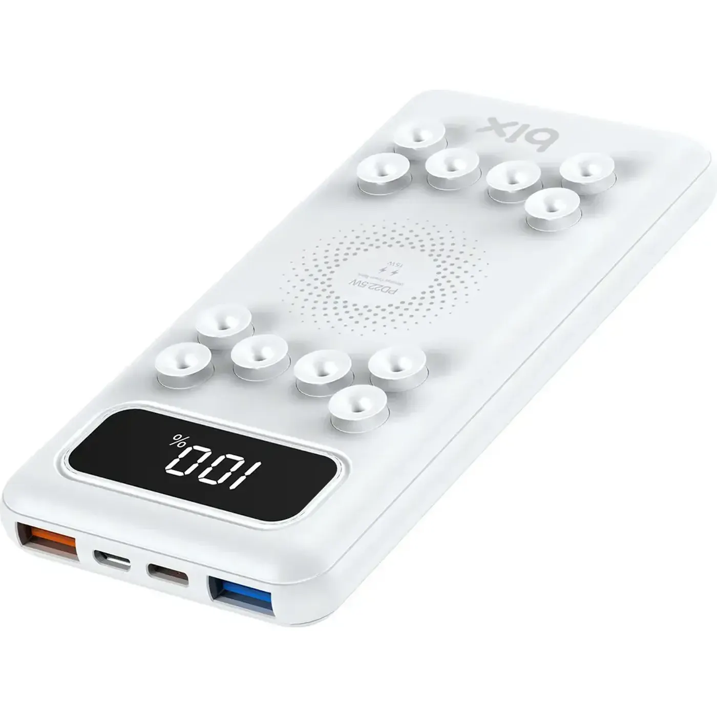 PB103 10000 mAh Vantuzlu Kablosuz LED Powerbank — görsel 3
