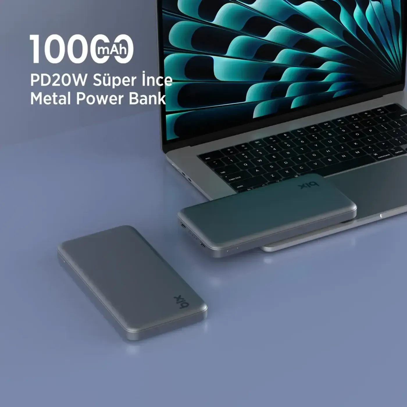 PB113 10000mAh PD 20W Çift USB-C Portlu Hızlı Şarj — görsel 4