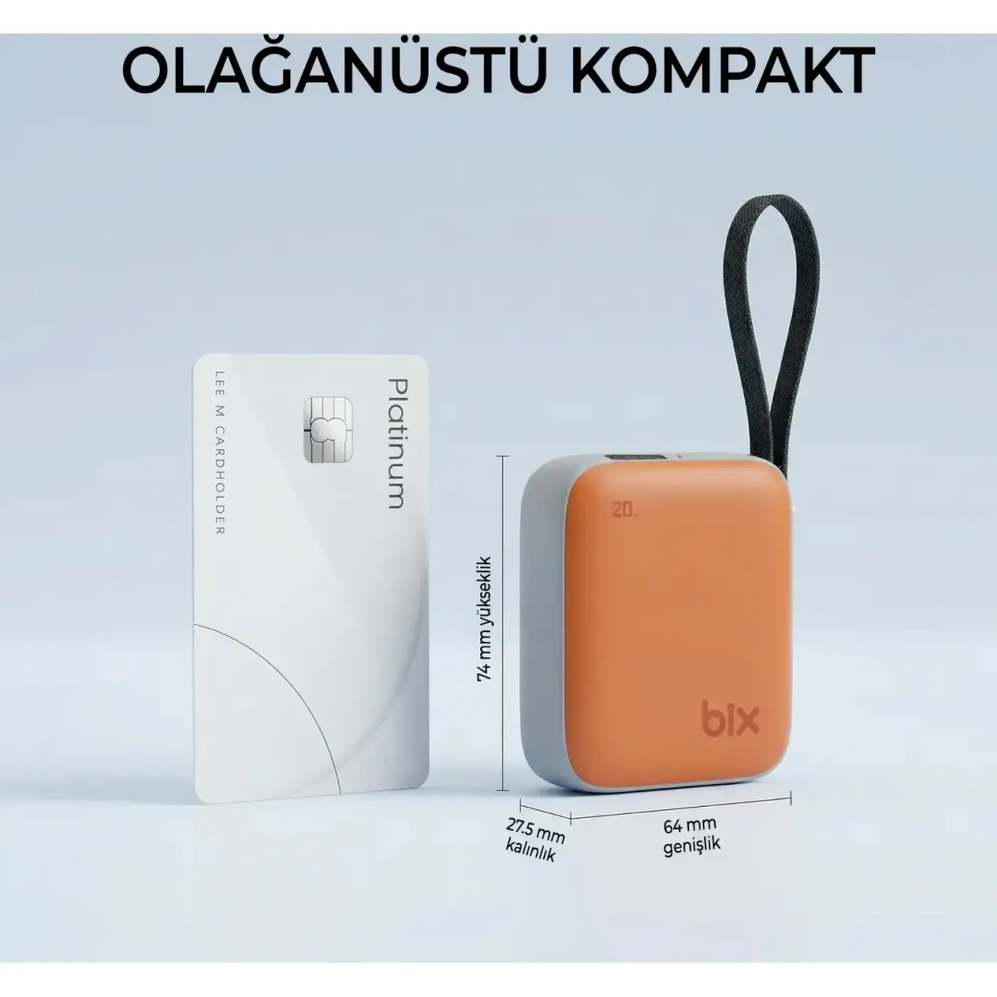 PB119 10000mAh PD 20W Cep Boyu Kompakt Tasarımlı Şarj — görsel 3