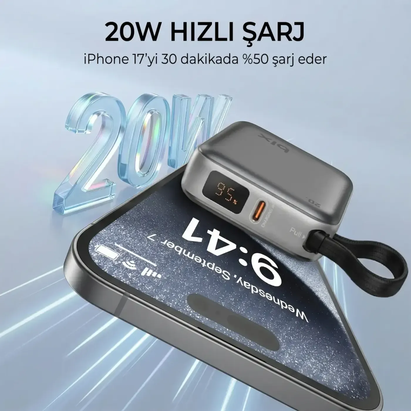 PB119 10000mAh PD 20W Cep Boyu Kompakt Tasarımlı Şarj — görsel 4