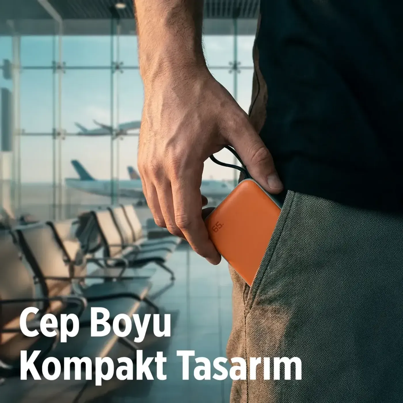 PB120 20000mAh PD 65W Cep Boyu Kompakt Tasarımlı Şarj — görsel 6