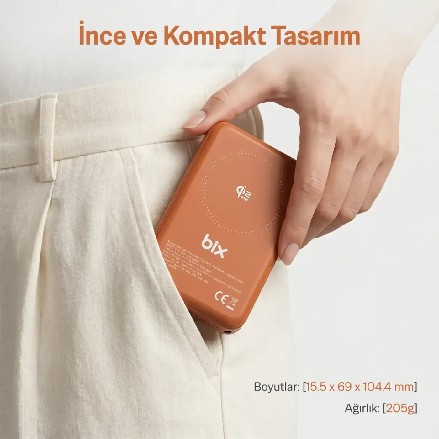 PB121 Qi2.2 Sertifikalı 25W Kablosuz Magsafe PD 3.0 — görsel 2