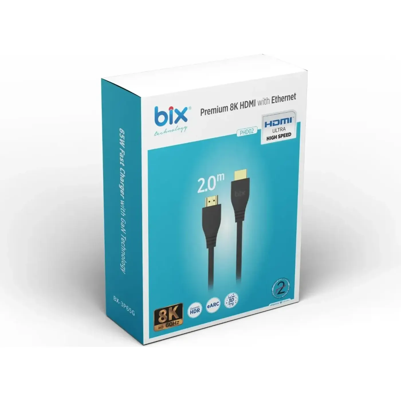 PHD02 8K 60Hz Yüksek Hızlı Ethernet ve HDMI Kablosu 2 — görsel 2