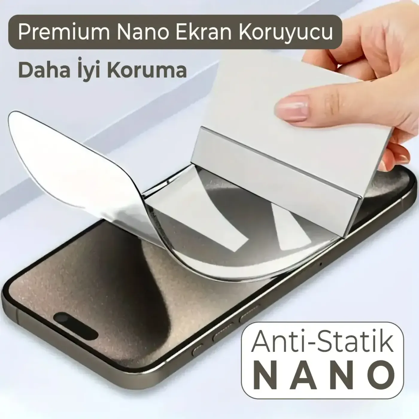 Bix Anti-Static Nano Ekran Koruyucu 9H Sertlik Nano Cam — görsel 3