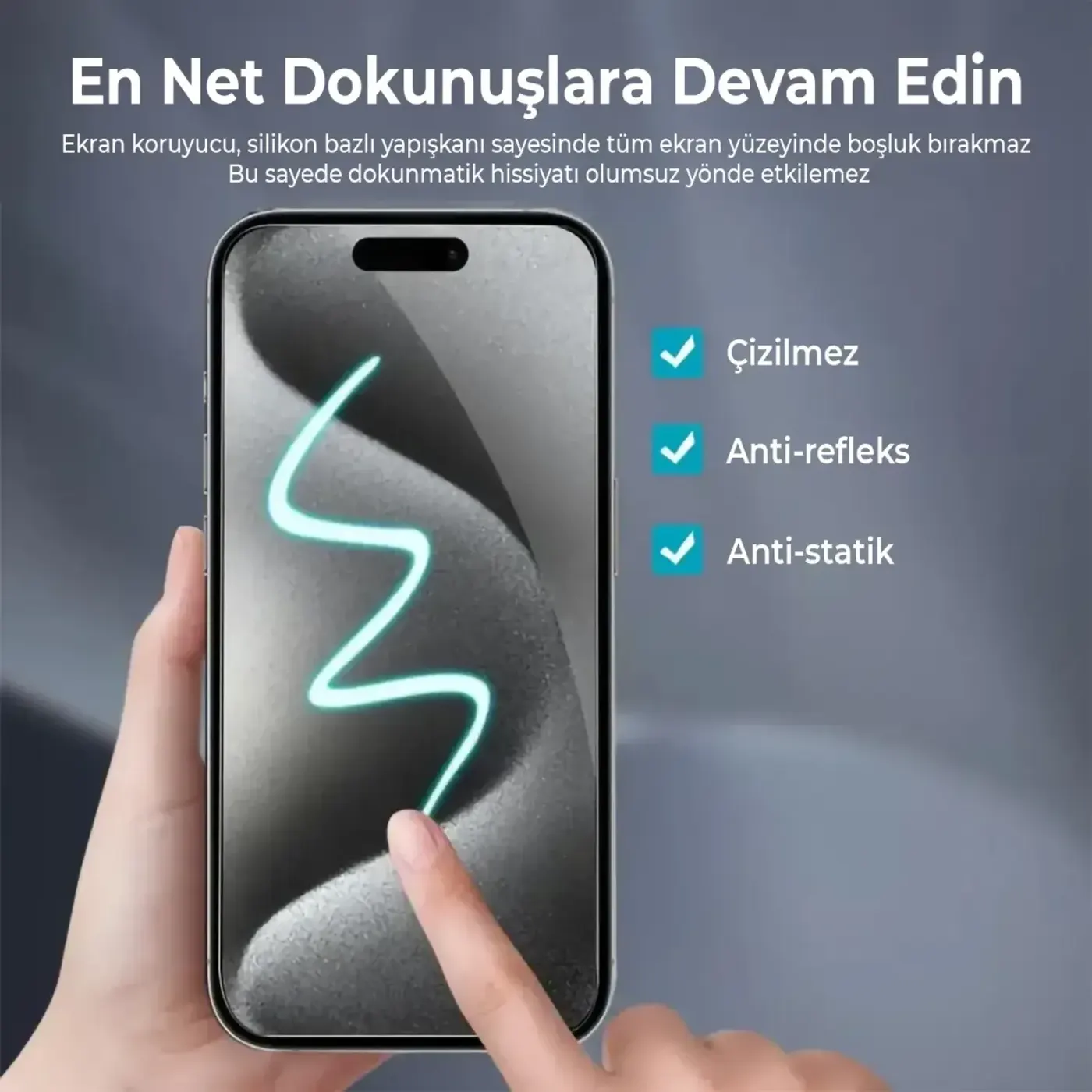 Bix Anti-Static Nano Ekran Koruyucu 9H Sertlik Nano Cam — görsel 6