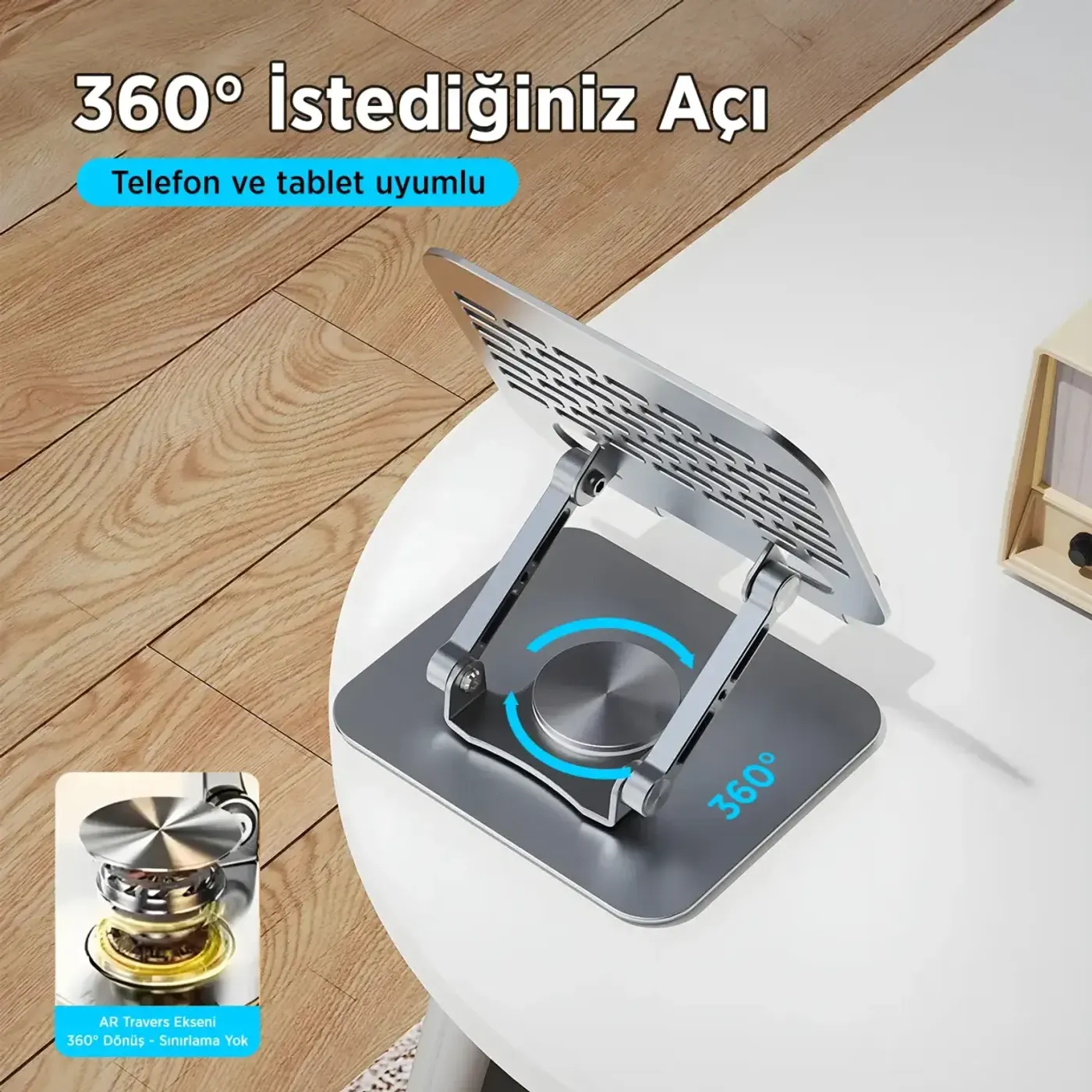 PS01 360° Dönebilen ve Isı Dağılımı Özellikli Tablet — görsel 4