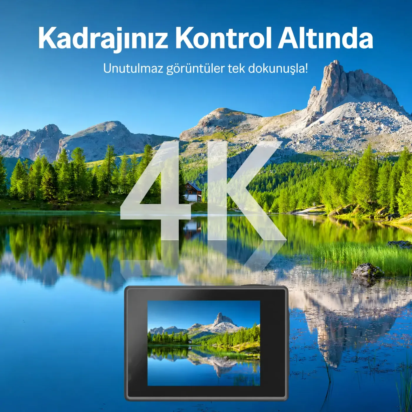 Bix Pulse 2 Wi-Fi 4K 30FPS Aksiyon Kamerası 20 MP Web — görsel 6
