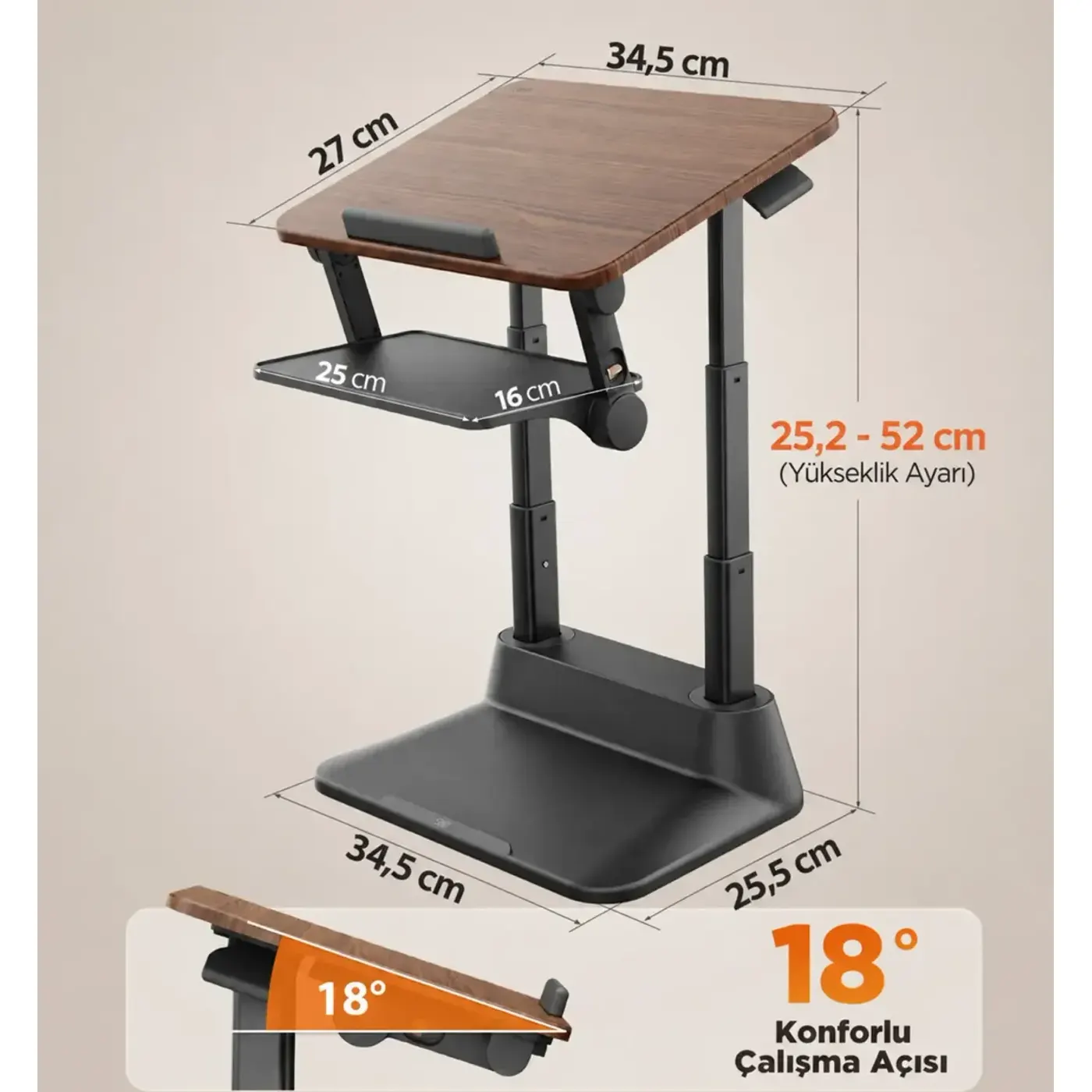 Bix Saiji D8 Ayarlanabilir Ergonomik Laptop Standı — görsel 2