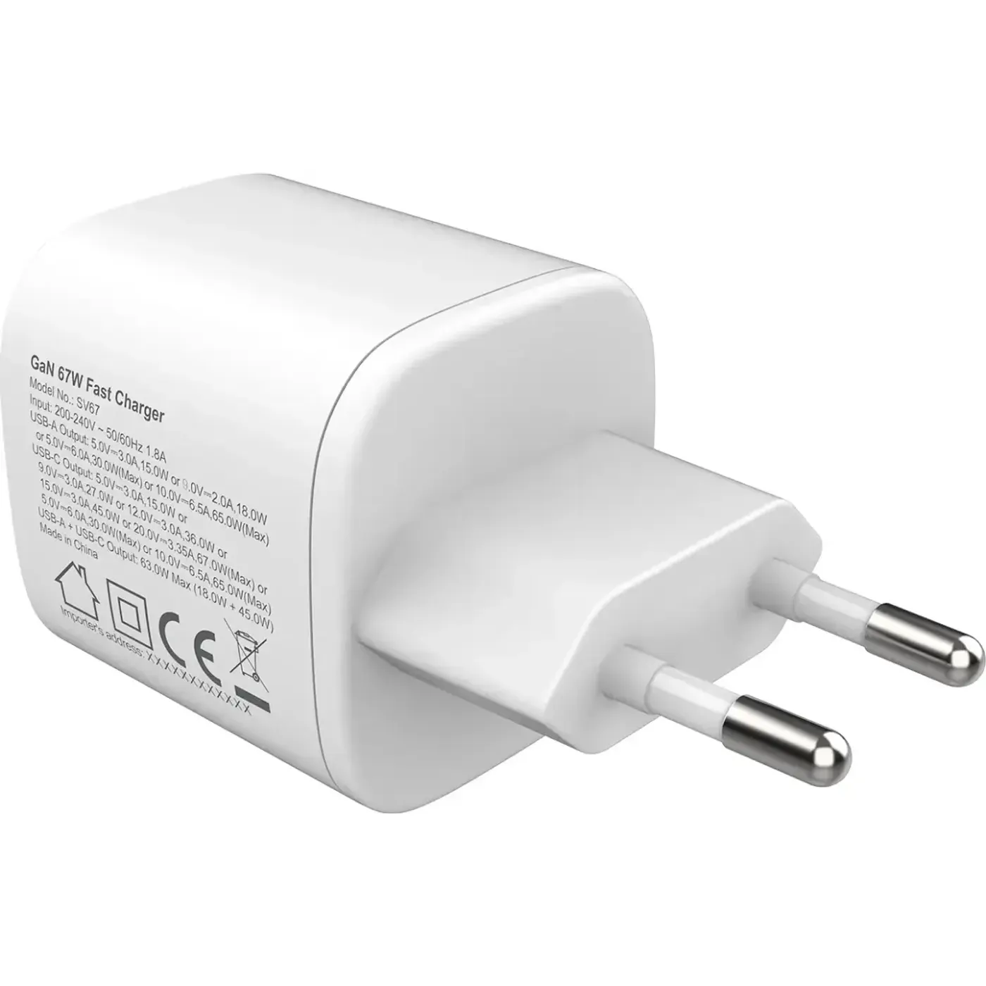 SV67 67W GaN SuperVooc 2.0 Type-C ve USB-A Çift — görsel 4
