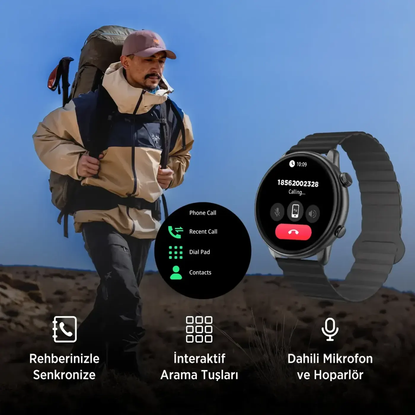 SW02AI 1.43” AMOLED Ekran, Bluetooth 5.2 Akıllı Saat — görsel 3