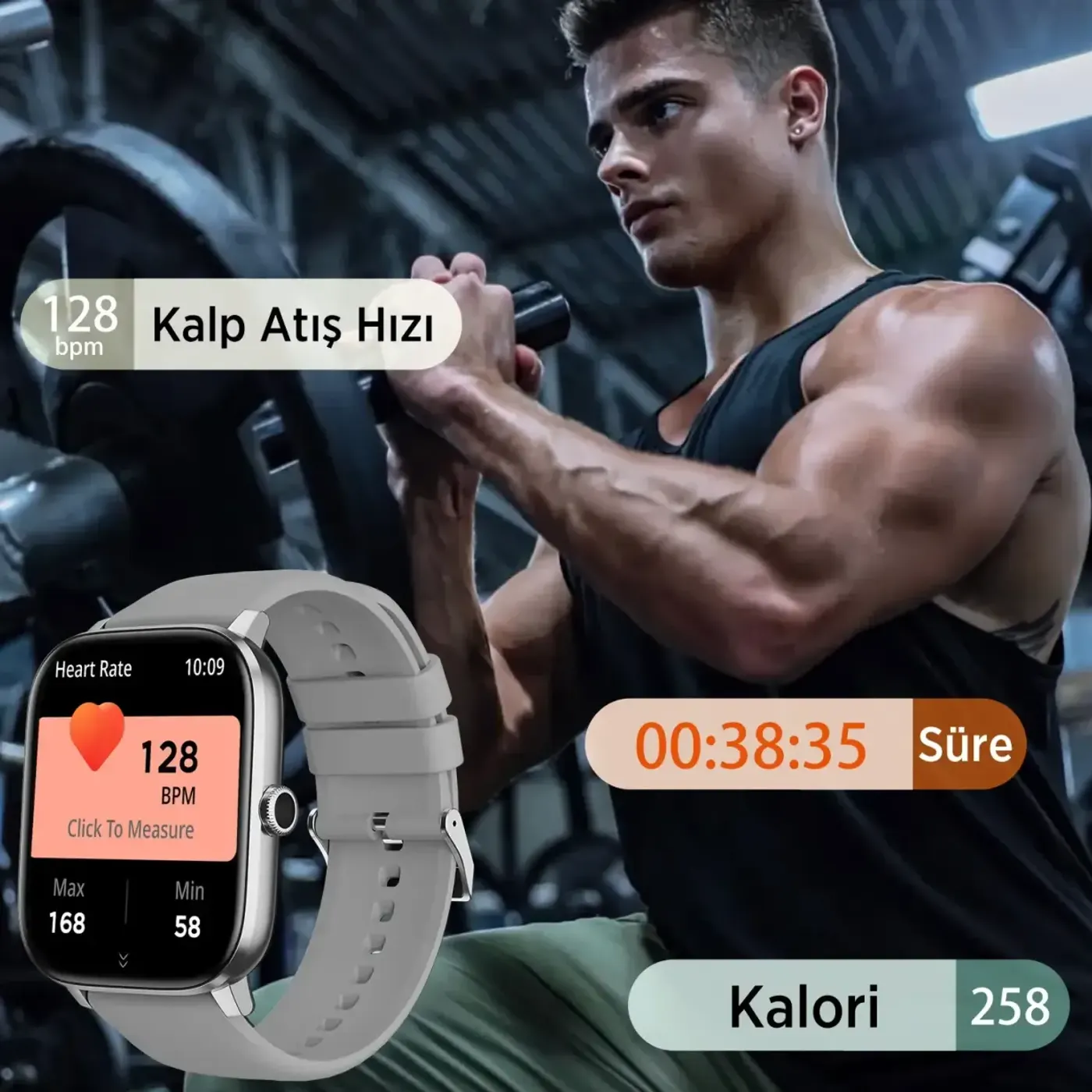 SW03 2.01” TFT Geniş Ekran, Spor Sağlık Akıllı Saat — görsel 5