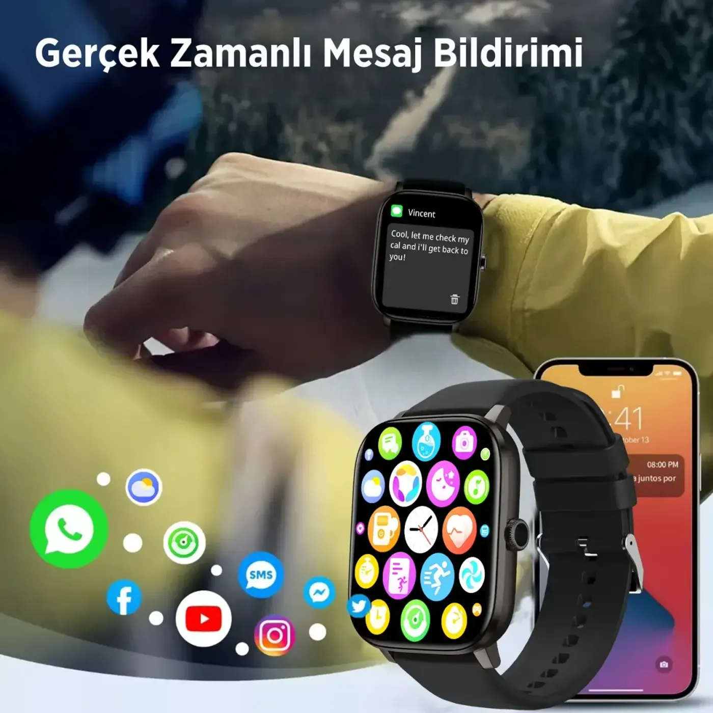 SW03 2.01” TFT Geniş Ekran, Spor Sağlık Akıllı Saat — görsel 6