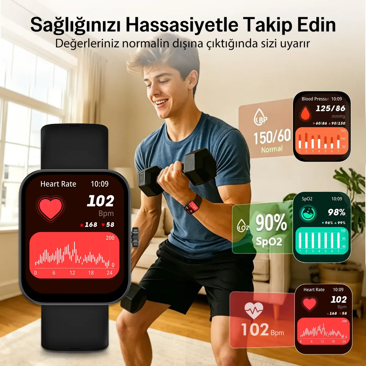 SW04 Bluetooth Arama Destekli 1.83” HD Akıllı Saat — görsel 4