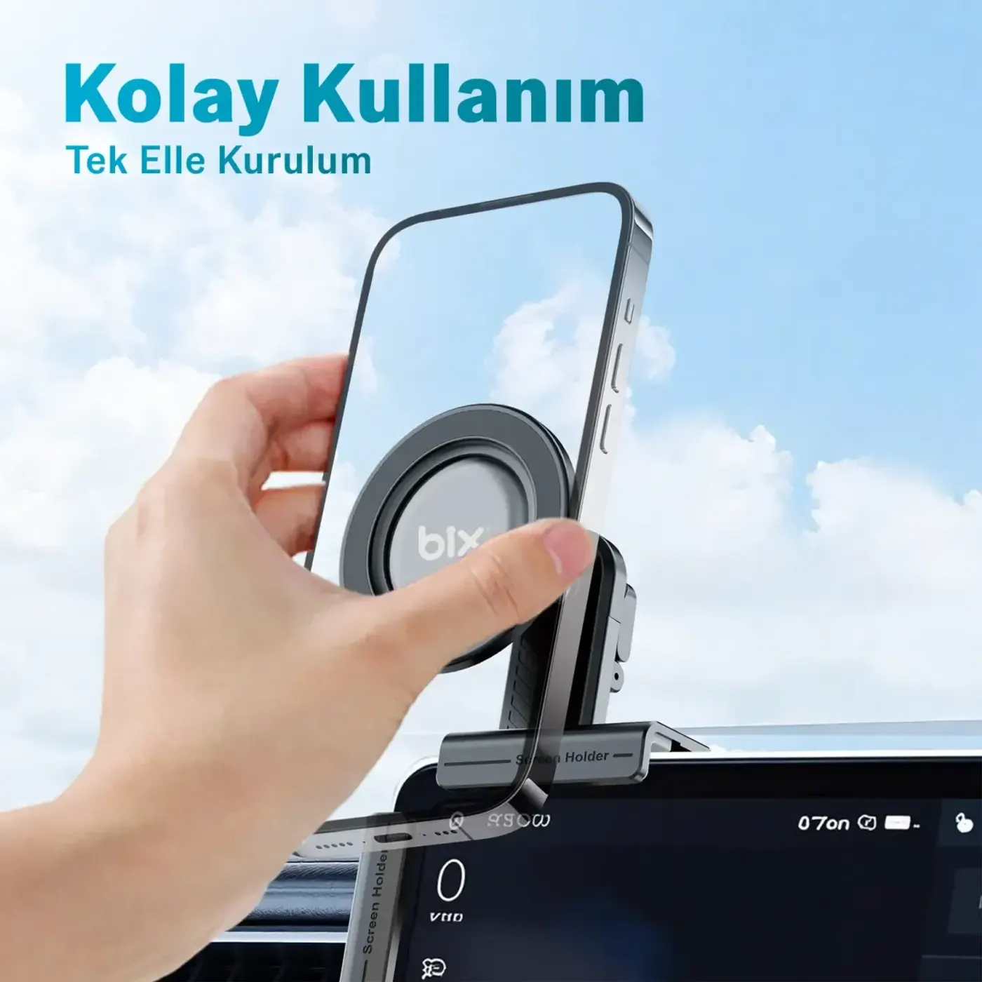 TCH03 Çok Açılı Ayarlanabilir Araç Ekranı ve Monitör — görsel 5