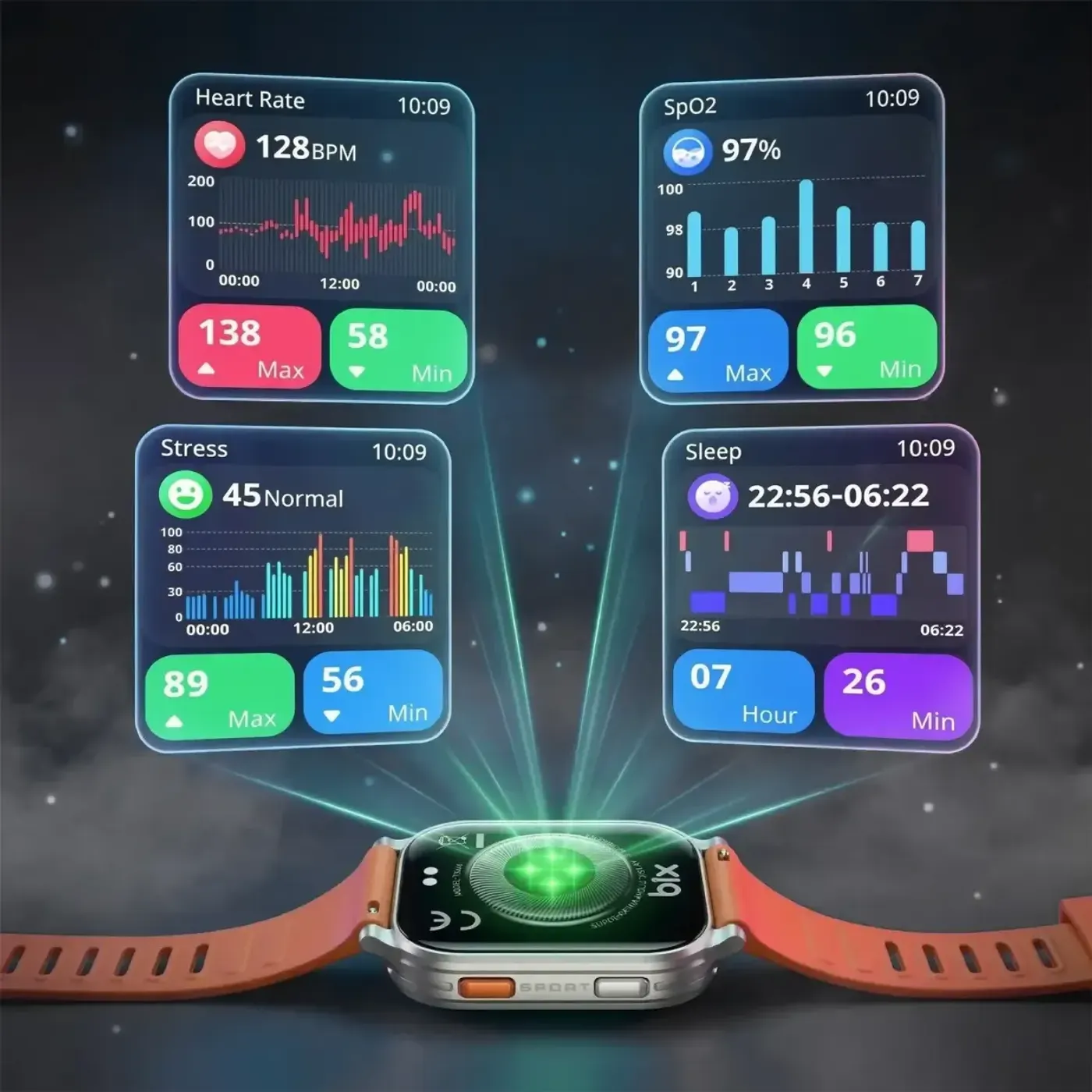 TSW4 47mm İnce 2.04” AMOLED Ekranlı Akıllı Saat — görsel 3