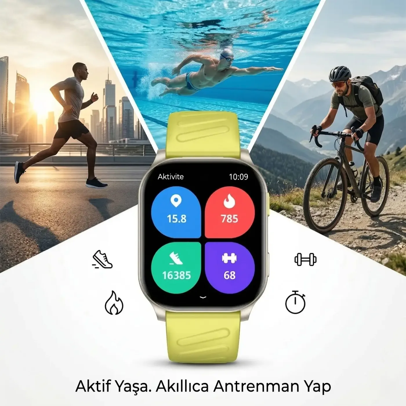 TSW4 47mm İnce 2.04” AMOLED Ekranlı Akıllı Saat — görsel 4