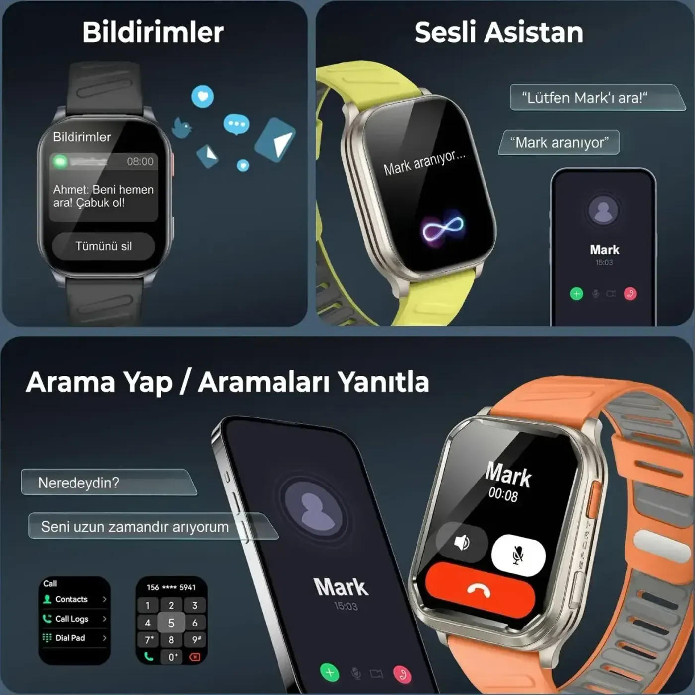TSW4 47mm İnce 2.04” AMOLED Ekranlı Akıllı Saat — görsel 5