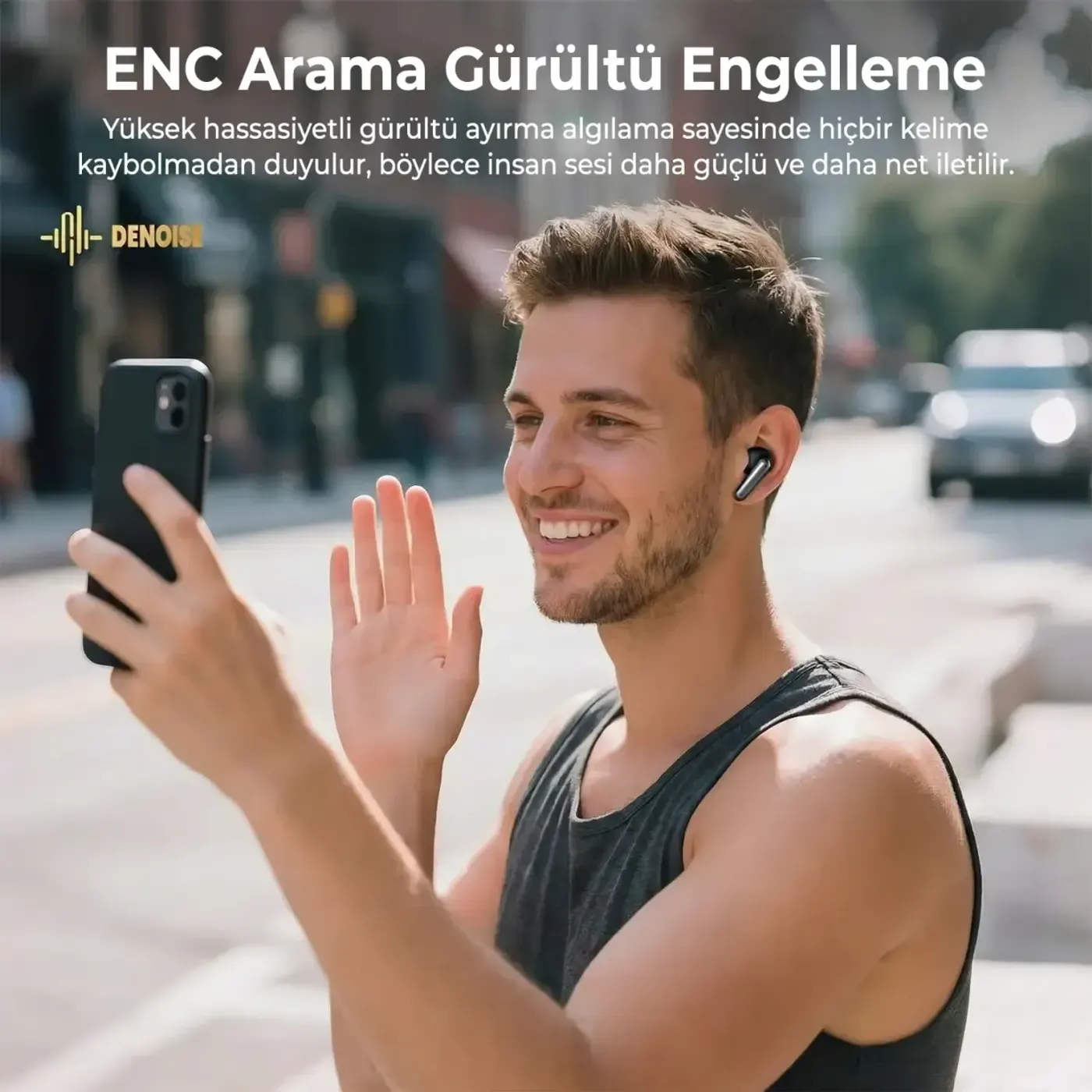 Bix TW12 Bluetooth 6.0 ANC Kablosuz Kulaklık — görsel 2