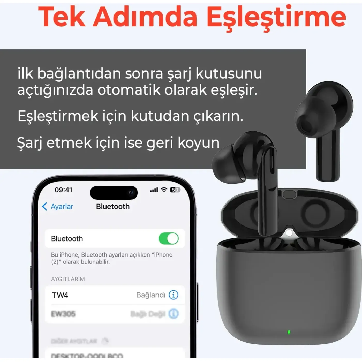 Soundcraft TW4 Bluetooth 5.4 Metalik Kasalı IPX4 Su — görsel 3