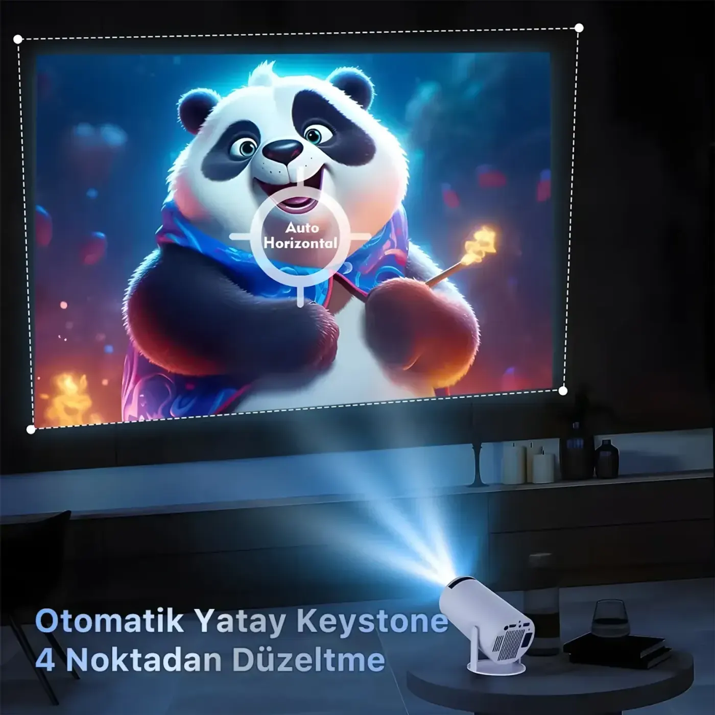 Vega Android Projeksiyon Cihazı HD 1280×720 4K Akıllı — görsel 4