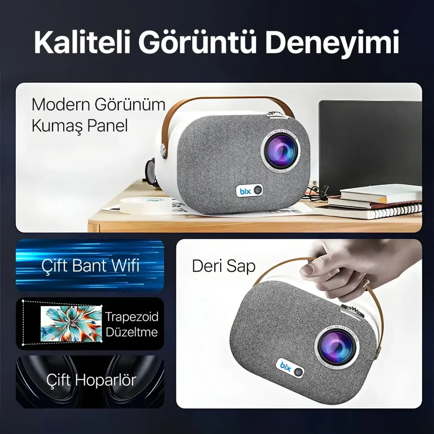 Vega II Android Projeksiyon Cihazı Full HD Akıllı — görsel 2